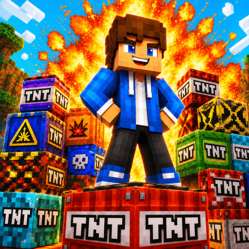 Craftsman TNT: Block Blast logo