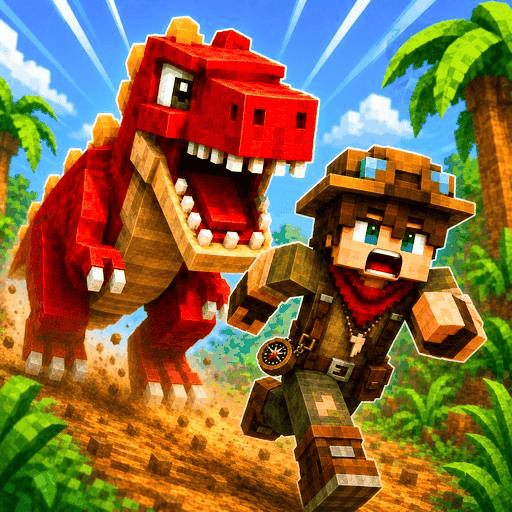 Dino Jurassic Craft logo