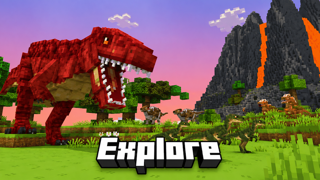 Dino Jurassic Craft gameplay screenshot
